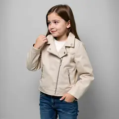 BARBIE - Chaqueta Niña Efecto cuero