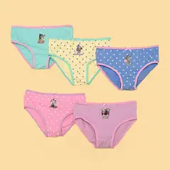 YAMP - Panty para Niña Pack de 5 unidades de Algodón