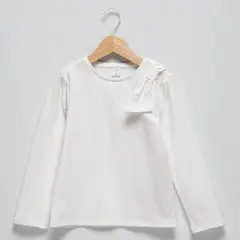YAMP - Camiseta Niña Anudada  Manga larga Algodón