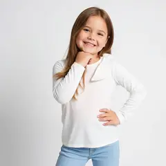 YAMP - Camiseta Niña Anudada  Manga larga Algodón