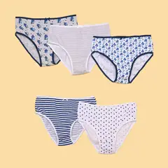 ELV - Panty Niña Pack de 5 unidades de Algodón