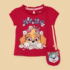 PAW PATROL - Camiseta Niña Manga corta Algodón