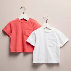 YAMP - Camisetas Bebé niño Pack de 2 unidades Manga corta Algodón