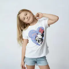 MINNIE - Camisetas Niña Pack de 3 unidades con Estampado  Manga corta Algodón