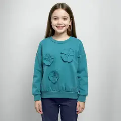 CONIGLIO - Saco para Niña Con aplique de Algodón