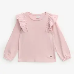 YAMP - Camiseta Niña Manga larga Algodón