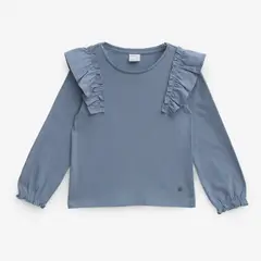 YAMP - Camiseta Niña Manga larga Algodón