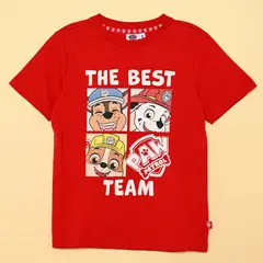 PAW PATROL - Camiseta Niño con Estampado Manga corta Algodón