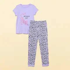 YAMP - Pijama Cintura elásticada para Niña 2 piezas de Algodón