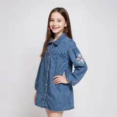 CONIGLIO - Vestido Niña Manga larga Algodón