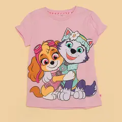 PAW PATROL - Camiseta Niña con Estampado Algodón