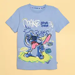 LILO & STITCH - Camiseta Niño con Estampado Manga corta Algodón