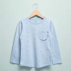 YAMP - Camiseta Niña Manga larga Algodón
