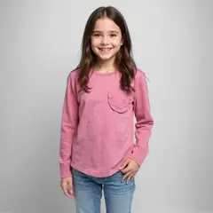 YAMP - Camiseta Niña Manga larga Algodón