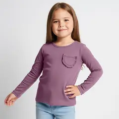 YAMP - Camiseta Niña Manga larga Algodón