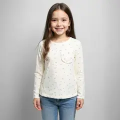 YAMP - Camiseta Niña Manga larga Algodón
