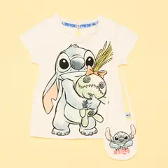 LILO & STITCH - Camiseta Niña Manga corta Algodón