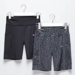 DIADORA - Short Deportivo Niña Pack de 2 unidades Training