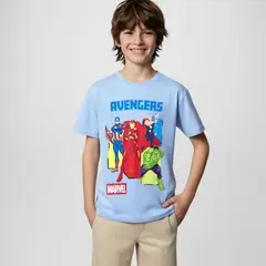 AVENGERS - Camiseta Niño con Estampado Manga corta Algodón