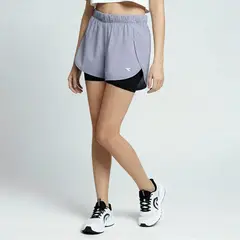 DIADORA - Short Deportivo para Niña Logo Running
