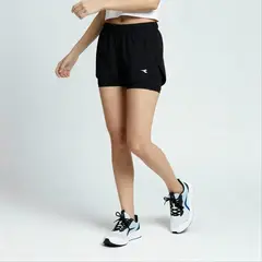 DIADORA - Short Deportivo para Niña Logo Running