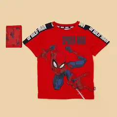 SPIDER MAN - Camiseta Niño con Estampado Spiderman Manga corta Algodón Spider-man