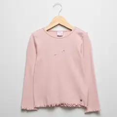 YAMP - Camisetas Niña Manga larga Algodón