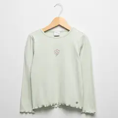 YAMP - Camisetas Niña Manga larga Algodón