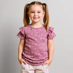 CONIGLIO - Camiseta Niña Manga corta Algodón