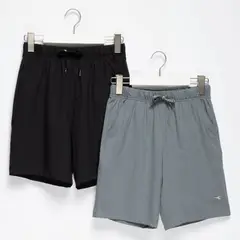 DIADORA - Shorts deportivos Niño Pack de 2 unidades