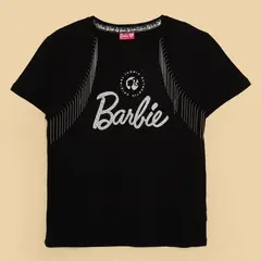 BARBIE - Camiseta Niña con Estampado  Manga corta Algodón