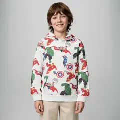 DISNEY - Saco Niño con Estampado Con capucha Avengers Algodón Avengers