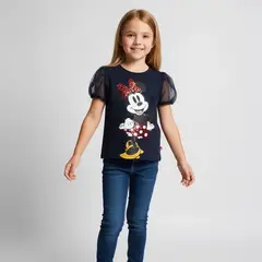 MINNIE - Camiseta Niña Manga corta Algodón