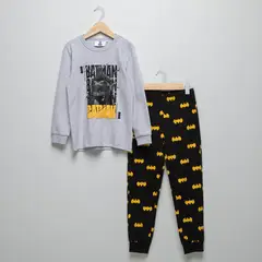 undefined - Pijama para Niño 2 piezas con Estampado Cintura elásticada Batman de Algodón DC Originals