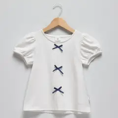 CONIGLIO - Camiseta Niña Con aplique Manga corta Algodón