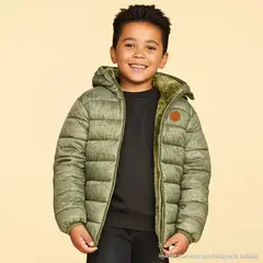 YAMP - Chaqueta para Niño Acolchado Con capucha
