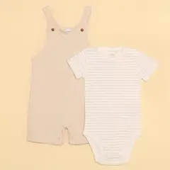 YAMP - Sets Jardinera + Body manga larga para Bebé niño en Algodón