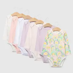 YAMP - Bodies Bebé niña Pack de 7 unidades  Algodón