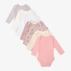 YAMP - Bodies Bebé niña Pack de 7 unidades  Algodón