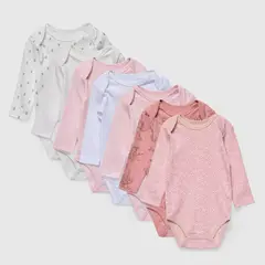 YAMP - Bodies Bebé niña Pack de 7 unidades  Algodón