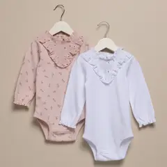 YAMP - Bodies Bebé niña Pack de 2 unidades Algodón