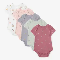 YAMP - Bodies Bebé niña Pack de 5 unidades  Algodón