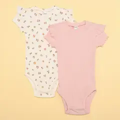 YAMP - Bodies Bebé niña Pack de 2 unidades  Algodón