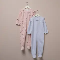 YAMP - Pijama para Bebé niña Pack de 2 unidades de Algodón
