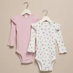 YAMP - Bodies Bebé niña Pack de 2 unidades Algodón