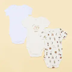 YAMP - Bodies Bebé niño Pack de 3 unidades  Algodón