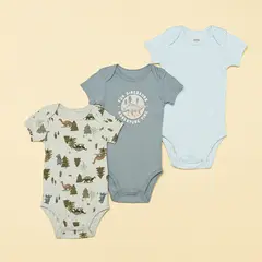 YAMP - Bodies Bebé niño Pack de 3 unidades  Algodón