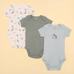 YAMP - Bodies Bebé niño Pack de 3 unidades  Algodón