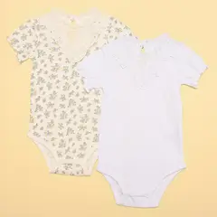 YAMP - Bodies Bebé niña Pack de 2 unidades  Algodón
