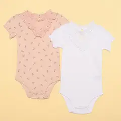 YAMP - Bodies Bebé niña Pack de 2 unidades  Algodón